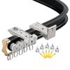 whalebee Curtain Ceiling Track Flexible Curtain Rail Smooth Running Bendable Curtain Pole Easy to Install 1-6.5M Curtain Rail Wall Mount for Straight & Bay Window Rail view 1