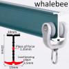 whalebee Curtain Ceiling Track Flexible Curtain Rail Smooth Running Bendable Curtain Pole Easy to Install 1-6.5M Curtain Rail Wall Mount for Straight & Bay Window Rail view 4