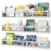 Fixwal Floating Nursery Book Shelves for Wall, 32in, Set of 3, White view 1