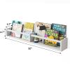 Fixwal Floating Nursery Book Shelves for Wall, 32in, Set of 3, White view 2