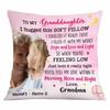NAZENTI Personalized Granddaughter Pillow, Custom Photo Daughter Pillow, 14 Inch Square Throw Pillow, Polyester Fill, Pink, Solid Color, Christmas Theme, Plush, Indoor Use view 1