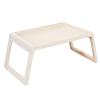 Laptop Bed Table, Plastics Portable Desk Stand, Serving Tray Dining Table Tray with Foldable Legs, Movable Bed Tray for Eating, Writing, Working on Bed/Couch/Sofa/Floor (Yellow) view 1