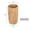 StorageWorks Wicker Waste Basket, Small Trash Can for Bathroom, Water Hyacinth Trash Basket for Office, Wicker Garbage Can for Bedroom, Round, 1 Pack view 2