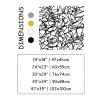 Cadeali Abstract Lines Metal Wall Art, Metal Minimalist Wall Decor, Square Decorations, Line Art Wall Decor, Modern Artwork for Living Room, Office, Housewarming Gifts (Silver, 41"x39"|104x99cm) view 4