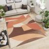 Bohemian Geometry Area Rugs, Irregular Geometric Art Easy Clean Rug, Soft Non-Skid Carpet Throw Rug for Kids Teen Girls Boys Bedroom, Living Room Bathroom Classroom Office 6ftx9ft view 3
