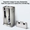 LaseVe Umbrella Stand, Hotel Automatic Wet Umbrella Wrapper, Stainless Steel Umbrella Wrapper Double Umbrella Wrapper Stand, Commercial Umbrella Packing Machine, with 200 Umbrella Bags view 2
