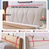 XOUVY Bed Headboard Cover, Full Size Bed Headboard Slipcover,Headboard Covers, Stretch Waterproof and Dustproof Bed Padded Headboard Cover for Single/King/Double Backrest Cover view 2