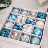 6cm Painted Box, Christmas Ball Set Christmas Tree Decoration Plastic Ball Hanging Golden view 2