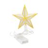 LSFYYDS Christmas Tree Topper, 6 inch Glitter Star Tree Topper, Five Pointed Star Treetop, Star Christmas Tree Toppers Lighted, for Christmas Tree Ornament Party Home Decor(Yellow) view 1