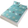 Summer Sleeping Mat, Polyester Sturdy Robust Cooling Pad, Soft Breathable Elastic Bands Design Convenient Foam Sleeping Pad, for Hot Sleepers[150 * 200cm] view 1