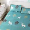 Summer Sleeping Mat, Polyester Sturdy Robust Cooling Pad, Soft Breathable Elastic Bands Design Convenient Foam Sleeping Pad, for Hot Sleepers[150 * 200cm] view 2