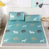 Summer Sleeping Mat, Polyester Sturdy Robust Cooling Pad, Soft Breathable Elastic Bands Design Convenient Foam Sleeping Pad, for Hot Sleepers[150 * 200cm] view 4