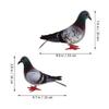 LOGOFUN 2 Pcs Realistic Foam Pigeon Artificial Pigeon Figurine Fake Dove Model for Home Garden Lawn Backyard Decoration view 2
