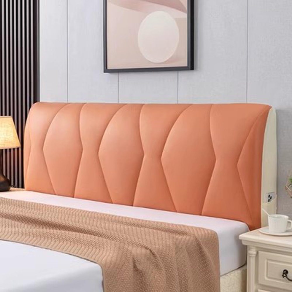 XOUVY Bed Headboard Cover, Full Size Bed Headboard Slipcover,Headboard Covers, Stretch Waterproof and Dustproof Bed Padded Headboard Cover for Single/King/Double Backrest Cover