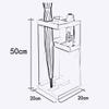 Umbrella Stand, Umbrella Stand Rack, Metal Layered Umbrella Holder for Home Commercial School Hotel Lobby (Color : White) (White) view 3