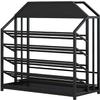 Umbrella Stand, Commercial Umbrella Holder for Entryway, High Capacity Metal Square Umbrella Stand Rack, Layered Storage, with a Removable Drip Tray, for Hotel Lobbies Free Standing Organizer view 1