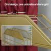 Umbrella Stand, Commercial Umbrella Holder for Entryway, High Capacity Metal Square Umbrella Stand Rack, Layered Storage, with a Removable Drip Tray, for Hotel Lobbies Free Standing Organizer view 4