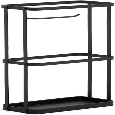 LaseVe Umbrella Stand, Iron Umbrella Stand Hotel Office Entrance Furniture Rain Gear Simple Umbrella Tube Home Decoration Accessories (Color : Black, Size : One Size)