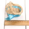 HUFFA 10pcs/Set Mini Woven Flower Basket Rattan Candy Box for Guests Bapteme Fille Wedding Gifts for Guests Favors (Color : 10pcs Blue) view 4
