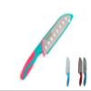 My First Chef's Knife for Kids - CARNATION/TEAL - w/Protective Safety Sheath - German Stainless Steel - Curved Finger Shield/Childrens Cooking Baking view 1