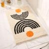UKELER Cute Bohemian Bathroom Rug Washable Boho Home Decor Floor Mat Non-Slip Fluffy Throw Rugs for Bathroom Sink Bedroom Kitchen, Indoor Rug, Beige, 31''20'' view 1