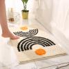 UKELER Cute Bohemian Bathroom Rug Washable Boho Home Decor Floor Mat Non-Slip Fluffy Throw Rugs for Bathroom Sink Bedroom Kitchen, Indoor Rug, Beige, 31''20'' view 2