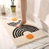 UKELER Cute Bohemian Bathroom Rug Washable Boho Home Decor Floor Mat Non-Slip Fluffy Throw Rugs for Bathroom Sink Bedroom Kitchen, Indoor Rug, Beige, 31''20'' view 3