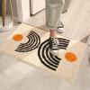 UKELER Cute Bohemian Bathroom Rug Washable Boho Home Decor Floor Mat Non-Slip Fluffy Throw Rugs for Bathroom Sink Bedroom Kitchen, Indoor Rug, Beige, 31''20'' view 4