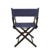 TLT Contemporary 18 Inch Table Height Walnut Frame Director's Chair - Navy view 3