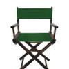 TLT Contemporary 18 Inch Table Height Walnut Frame Director's Chair - Hunter Green view 1
