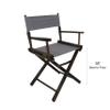 TLT Contemporary 18 Inch Table Height Walnut Frame Director's Chair - Hunter Green view 2