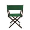 TLT Contemporary 18 Inch Table Height Walnut Frame Director's Chair - Hunter Green view 3