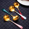 Stainless steel spoon high value tableware set household soup spoon cake dessert ice cream coffee spoon view 4