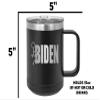 Rogue River Tactical Funny Screw Biden Joke Heavy Duty Stainless Steel Black Coffee Mug Tumbler With Lid Novelty Cup Great Gift Idea For Conservative or Republican FJB Let's Go Brandon view 4