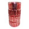 A & B Home 12 in H Red Glass Mercury Vase, Centerpiece Table Decor, Glass Flower Vase, Table Dcor view 1