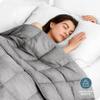 Bare Home Weighted Blanket Twin or Full Size 10lb (40" x 60") - Minky Fleece - Premium Heavy Blanket Nontoxic Glass Beads (Light Grey, 40"x60") view 2