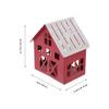 ABOOFAN Christmas Village Houses with Tealight Holder Small Metal Christmas Houses Candle Holder for Farmhouse Home Holiday Xmas Decoration for Mantel Tabletop Room view 3