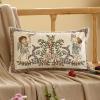 bilin gaier Rectangle Throw Pillow Covers Pack of 2,Green Cozy Velvet Farmhouse with Angles and Floral Pattern Pillowcases,Decor Lumbar Pillows Cushion Covers for Couch Sofa Bed Car Chair,12"x20" view 2