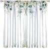 Autumn Leaves Curtains, Watercolor Floral Eucalyptus Leaves White Background Natural Fall Thanksgiving Botanical Theme for Bedroom Living Room Blackout Curtains63X63 Inch view 1