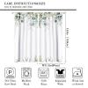 Autumn Leaves Curtains, Watercolor Floral Eucalyptus Leaves White Background Natural Fall Thanksgiving Botanical Theme for Bedroom Living Room Blackout Curtains63X63 Inch view 2