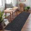 Cestavie Hallway Runner Rug Checkered Carpet Custom Size 2FTX17FT, Indoor Outdoor Waterproof Area Rug for Entryway, Kitchen, Garage, Stairs, Front Door, Laundry Room, Commercial Use view 1