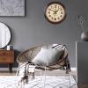 Wall Clocks Wall Clock Silent | Modern Decorative Clock | Round Easy to Read, Home/Office/Kitchen/Classroom/School Clock Sweep Movement, Cute Living Room Home Clock Table Bedroom Round Wall Clock view 2