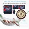 Wall Clocks Wall Clock Silent | Modern Decorative Clock | Round Easy to Read, Home/Office/Kitchen/Classroom/School Clock Sweep Movement, Cute Living Room Home Clock Table Bedroom Round Wall Clock view 4