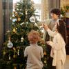 24PCS Mini Iridescent Ornaments Balls Plastic, Clear Plastic Fillable Ball Ornaments for Christmas, Wedding, Party, Home Decor (3.1 Inch) view 2