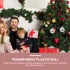 24PCS Mini Iridescent Ornaments Balls Plastic, Clear Plastic Fillable Ball Ornaments for Christmas, Wedding, Party, Home Decor (3.1 Inch) view 4