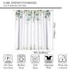 Autumn Leaves Curtains, Watercolor Floral Eucalyptus Leaves White Background Natural Fall Thanksgiving Botanical Theme for Bedroom Living Room Blackout Curtains63X72 Inch view 2