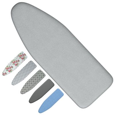 TURKAS Iron Board Cover and Pad, 35x12 39x13 43x13 48x15, Resist Scorching and Staining, Ironing Board Cloth Cover, Drawstring Edges (Color : E, Size : 100x34cm/39x13in)