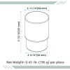 Aomasi Toothbrush Holders for Bathroom, 2 Pack Transparent Glass Tumbler Cups, Modern Thick Glassware view 2