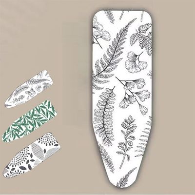 DOUKI Ironing Board Cover 14"x 43" Ironing Board Pad Thick Padding, 15x45in Cotton Ironing Board Cover and Pad, Durable Scorch, Drawstring Tightening (Color : B, Size : 14x43 Inch(110x34 Cm))
