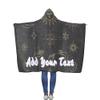 Custom Hooded Blankets Comfy Wearable Blanket Hoodie Personalized Sun Moon Blanket Christmas Gift for Women Men view 1